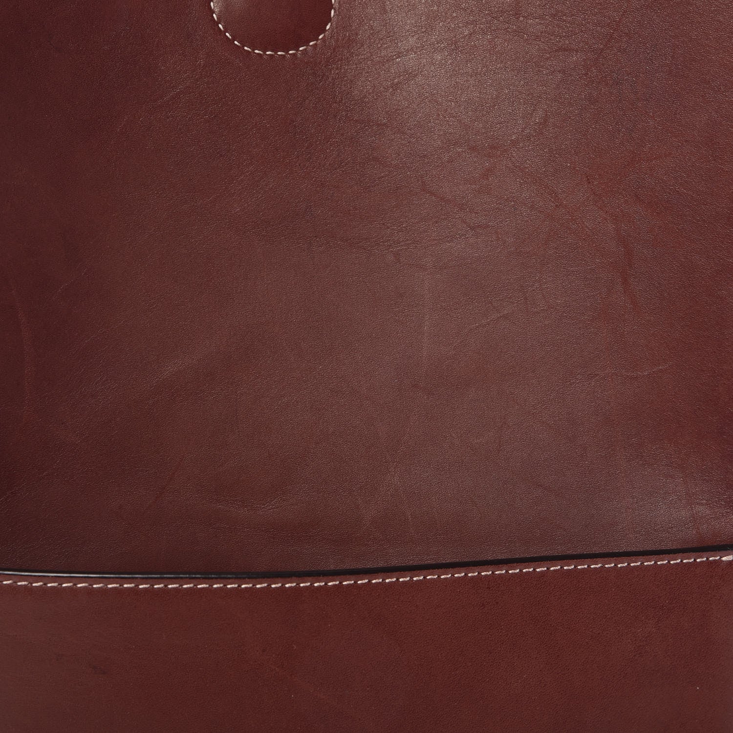 Celine Natural Calfskin Sangle Bucket Bag Burgundy 18 of 22