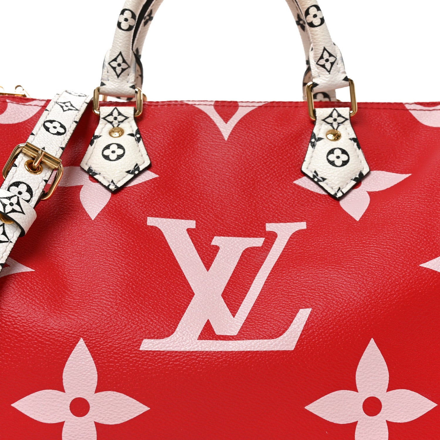 Louis Vuitton Monogram Giant Speedy Bandouliere 30 Rouge 7 of 9
