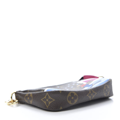 Louis Vuitton Monogram 2018 Christmas Animation Mini Bears Pochette Accessories 4 of 8