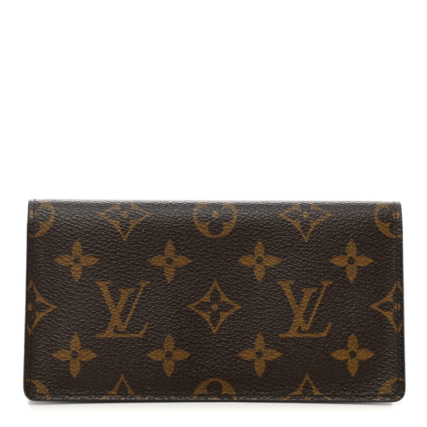 Monogram Simple Checkbook Holder Wallet Cover