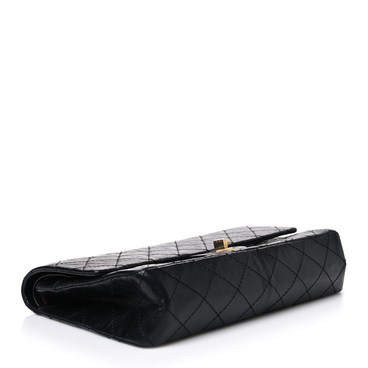 Aged Calfskin Quilted 50th Anniversary 2.55 Reissue 226 Flap Black