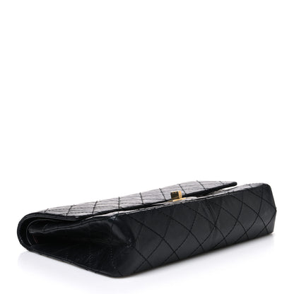 Chanel Aged Calfskin Quilted 50th Anniversary 2.55 Reissue 226 Flap Black 4 of 11