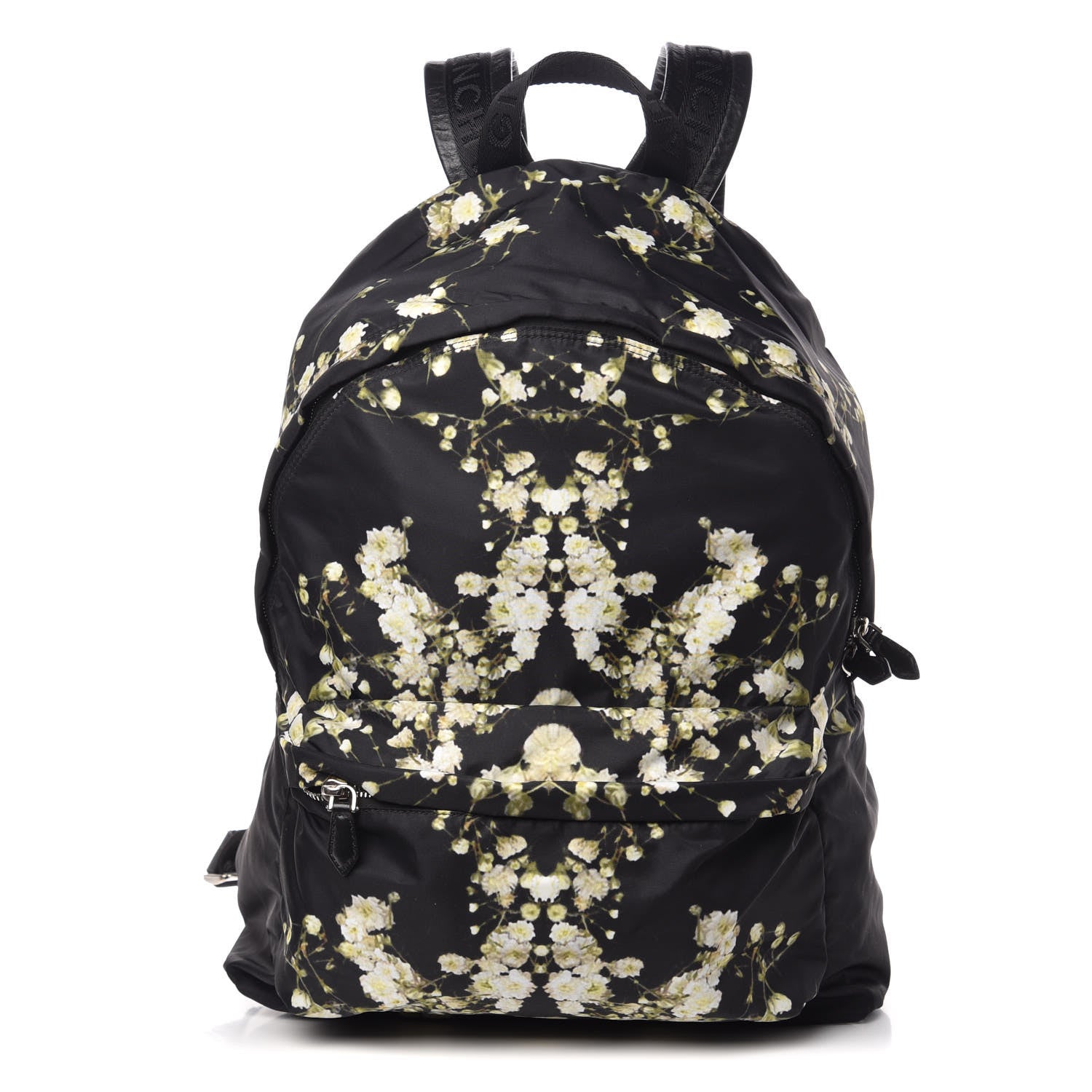 Givenchy Nylon Calfskin Baby's Breath Print Backpack Black 1 of 9