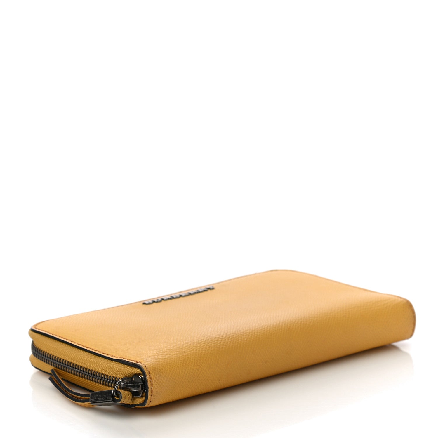 Burberry Grainy Calfskin Zip Around Wallet Yellow 4 of 10