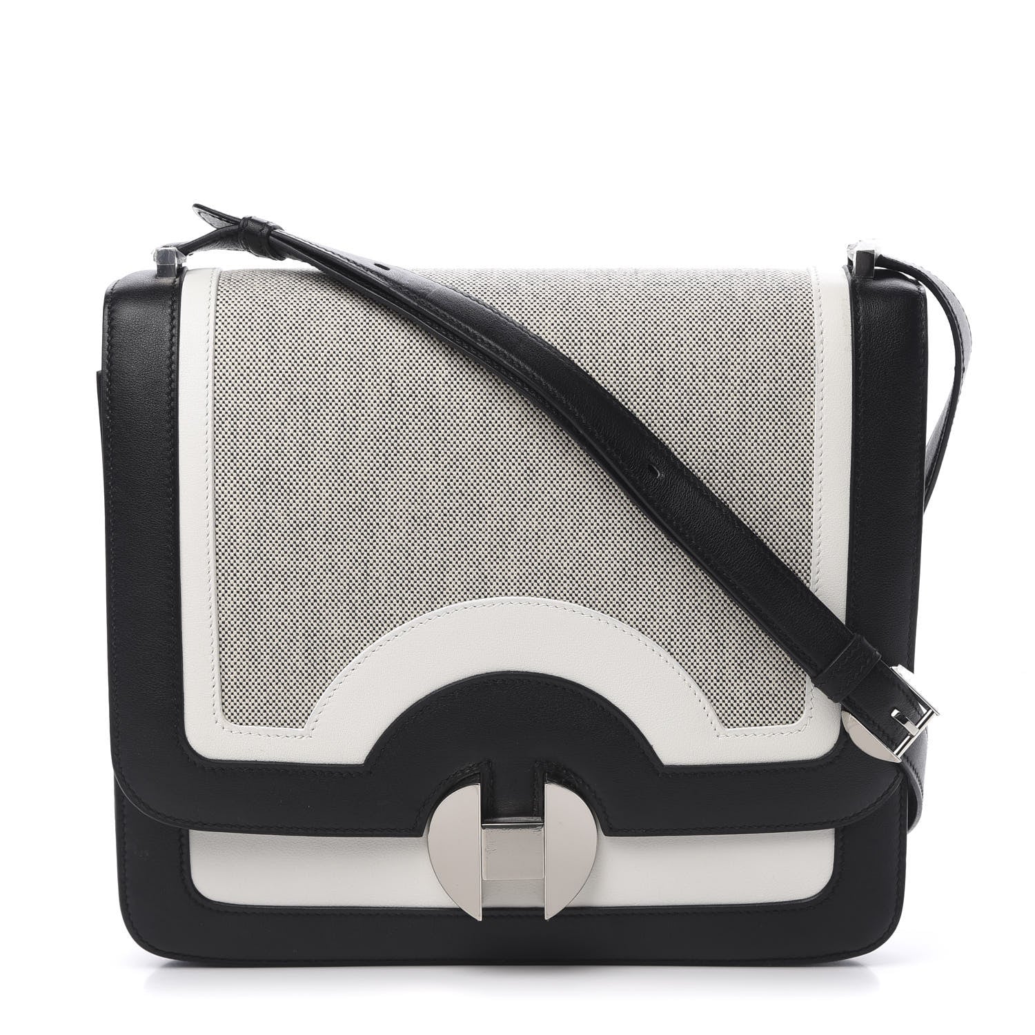Hermes Toile Swift 2002 26 Ecru Black White 1 of 12