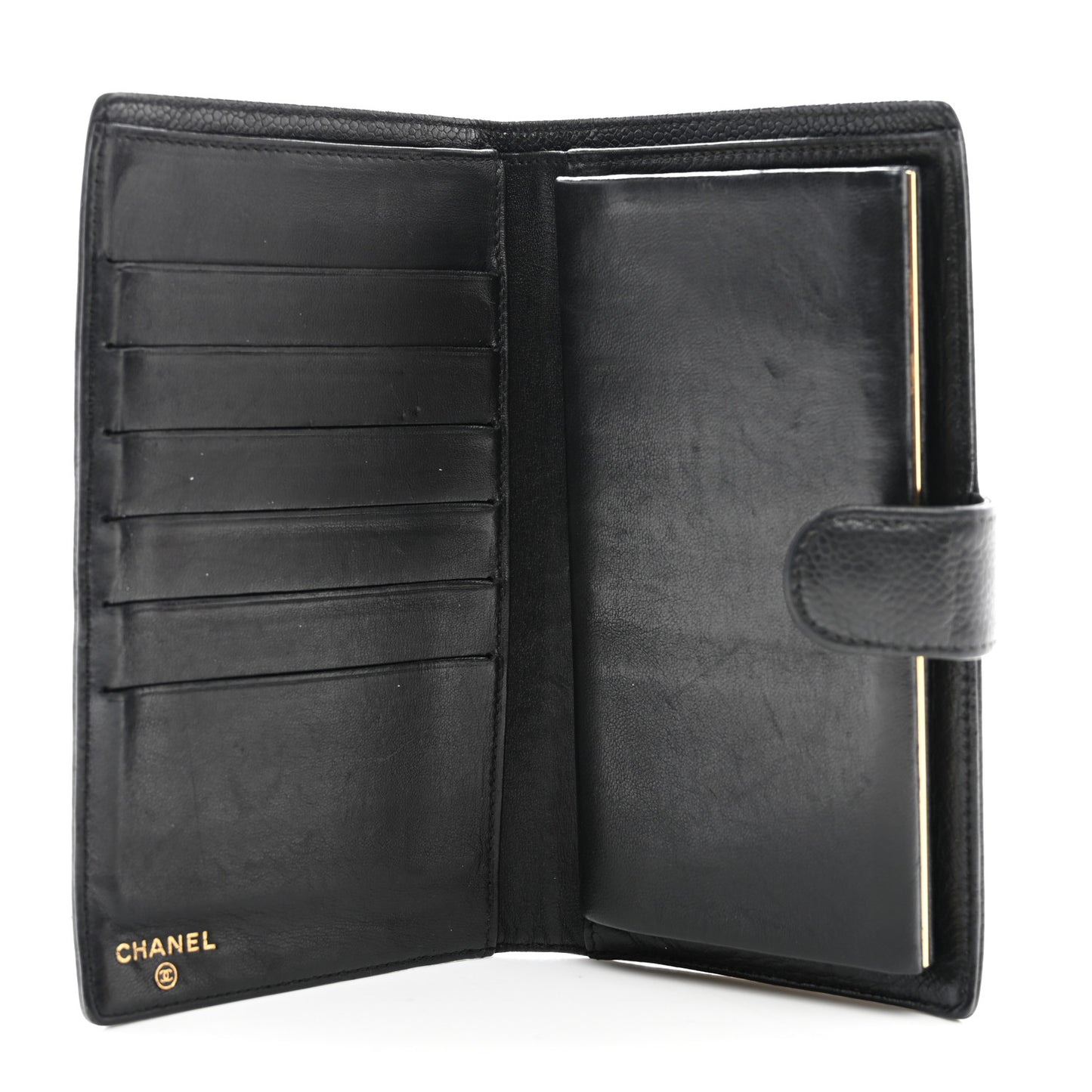 Caviar Timeless CC French Wallet Black