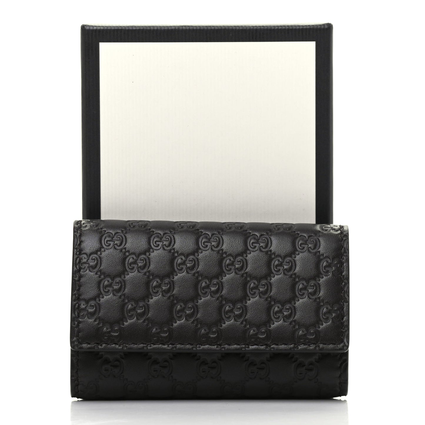Microguccissima 6 Key Holder Case Black
