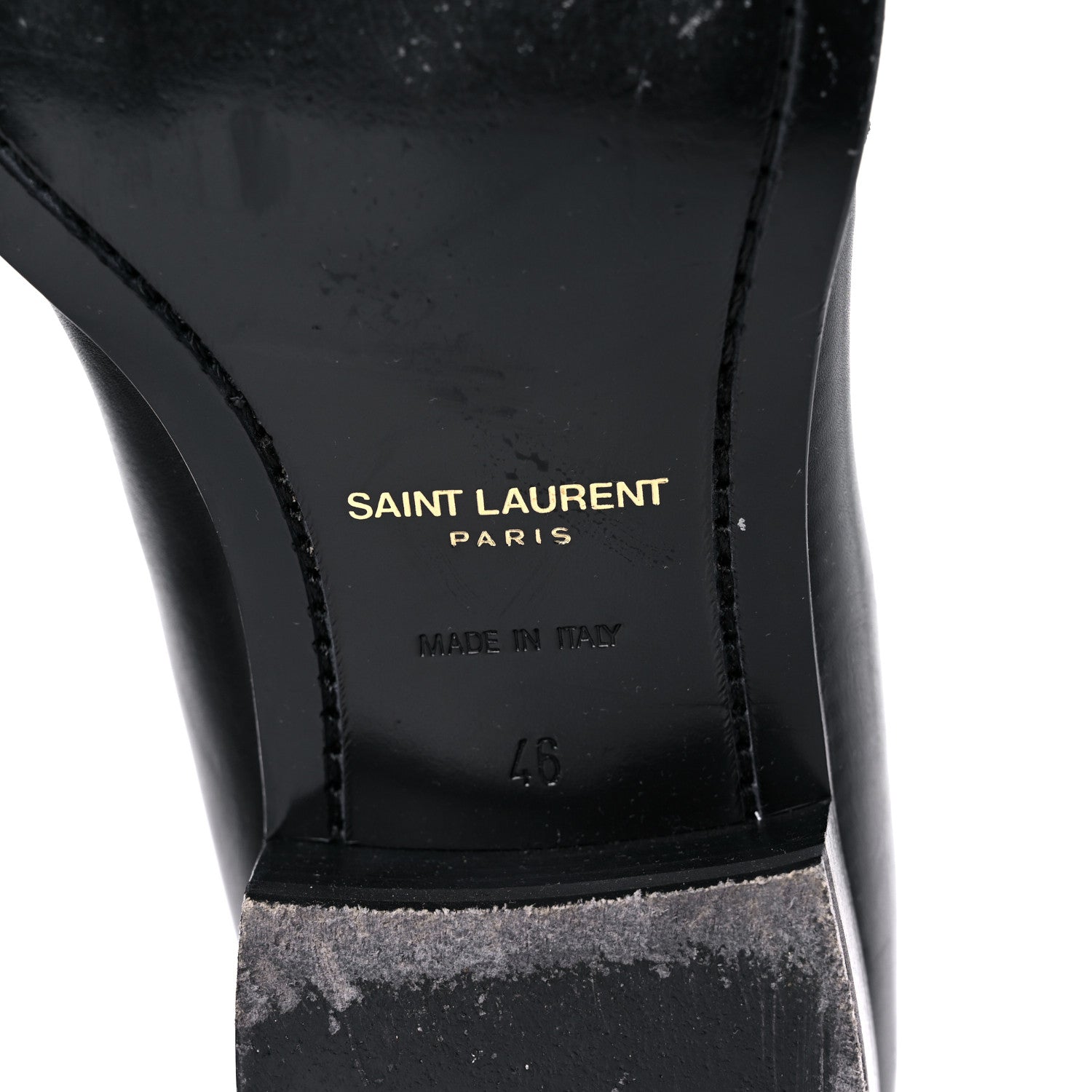 Saint Laurent Calfskin Mens Ankle Boots 46 Black 6 of 17