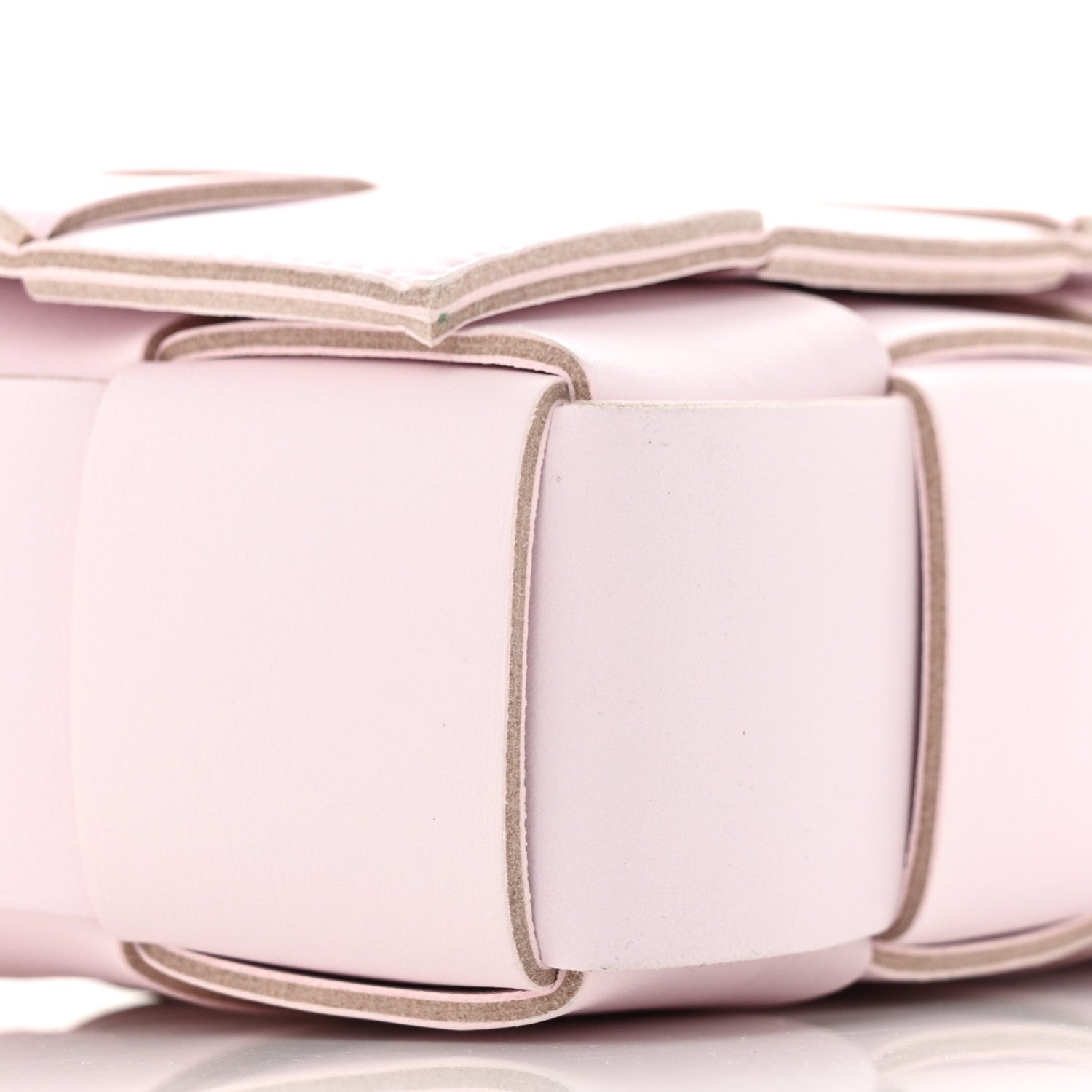 Bottega Veneta Lambskin Maxi Intrecciato Cassette Crossbody Bag Bliss Washed 9 of 10