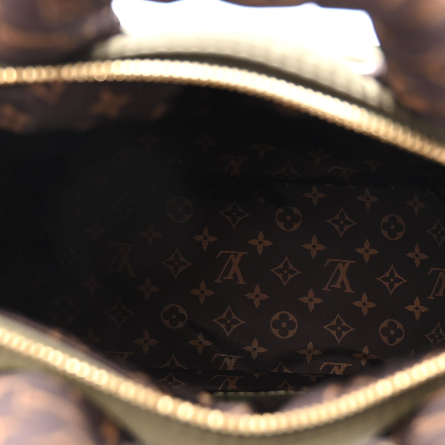 Econyl Mini Monogram Pillow Speedy Bandouliere 25 Khaki