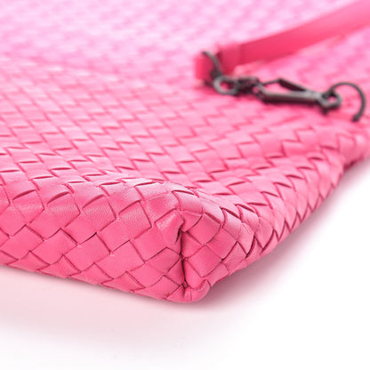 Bottega Veneta Nappa Intrecciato Fold Over Tote Rosa Shock 6 of 9
