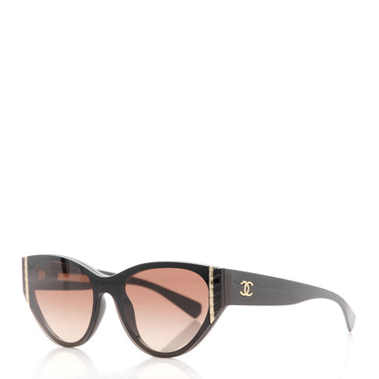 Chanel CC Cat Eye Sunglasses 6054 Brown 1 of 9