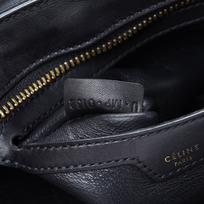 Celine Smooth Calfskin Suede Medium Tri-Color Trapeze Royal Blue 6 of 21