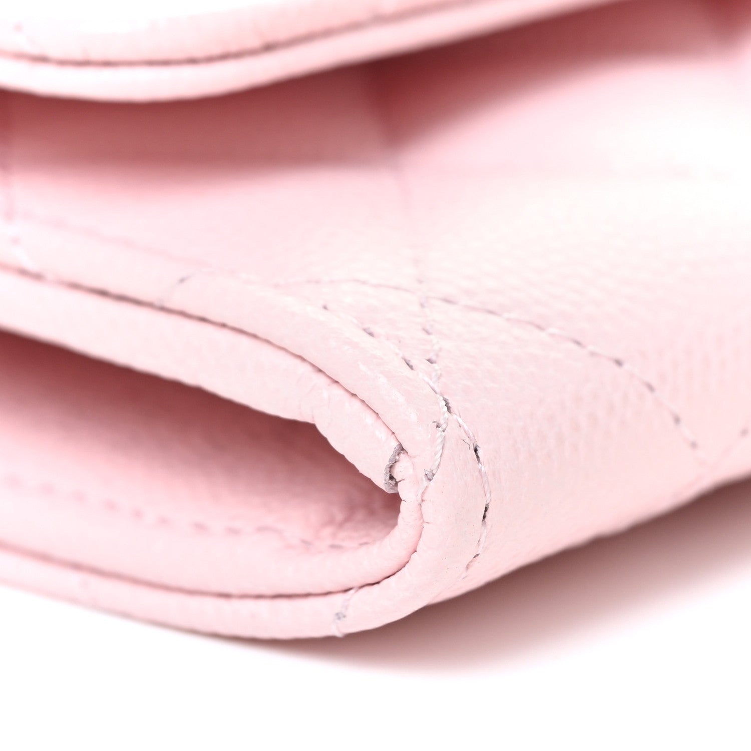 Chanel Caviar Quilted Crystal CC Large Gusset Flap Wallet Pink 8 of 11