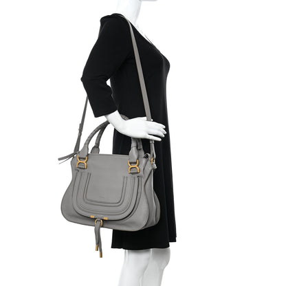 Chloe Calfskin Medium Marcie Satchel Cashmere Grey 2 of 15
