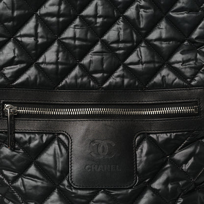 Chanel Nylon Quilted Coco Cocoon Backpack Black 8 of 10