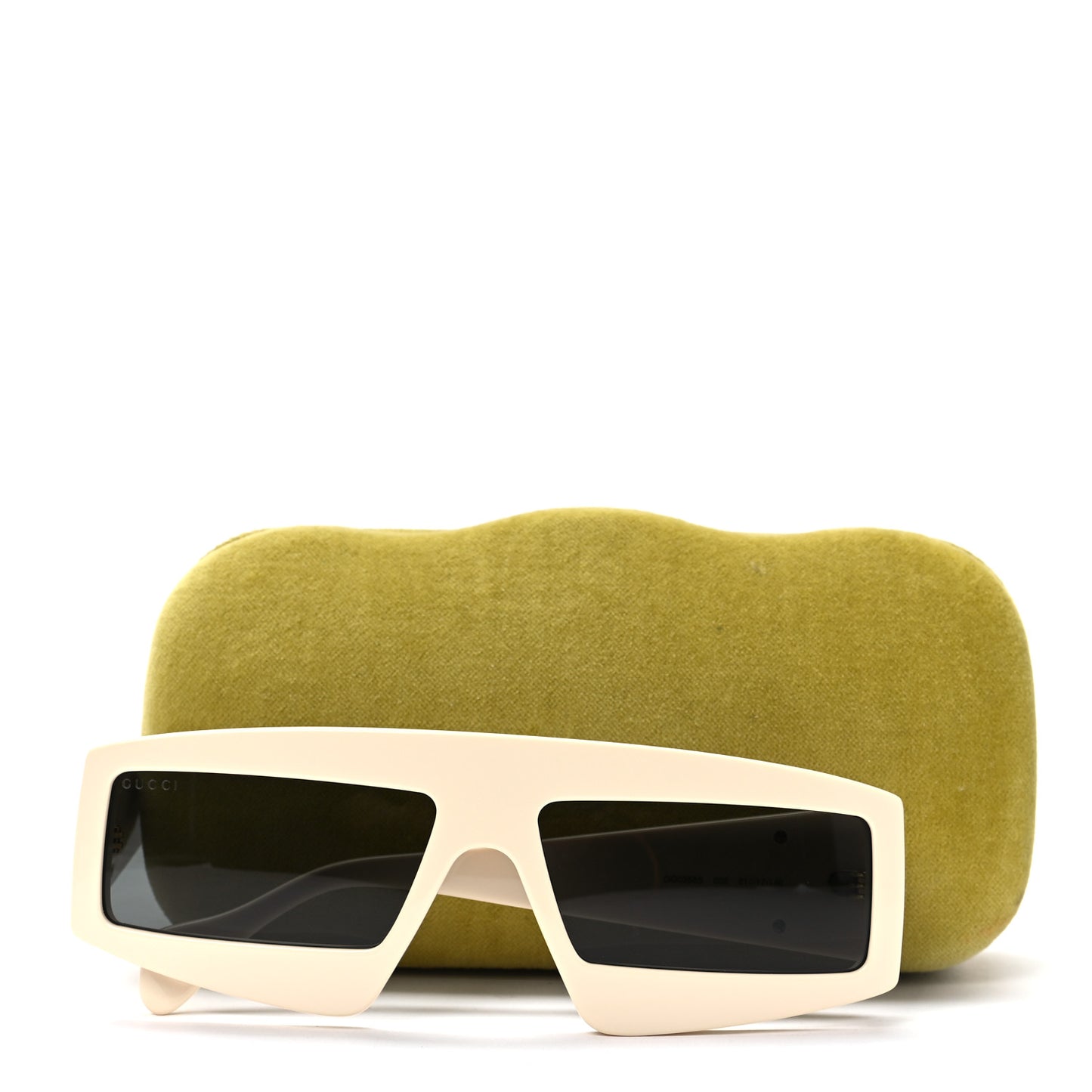 Acetate Shield Sunglasses GG0358S White