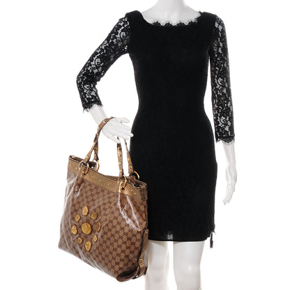 Gucci Crystal Monogram Studded Irina Tote 2 of 7