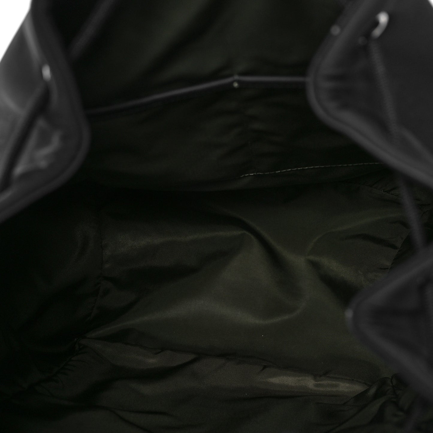 Nylon Logo Backpack Black
