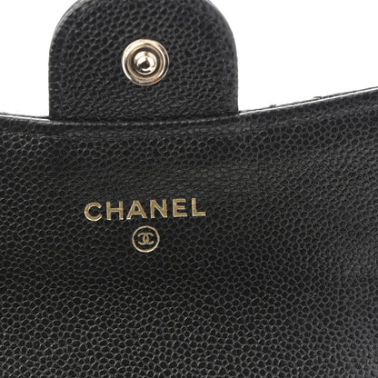 Chanel Caviar Quilted Flap Card Holder Wallet Black 6 of 7