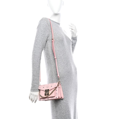 MCM Visetos Mini Patricia Crossbody Bag Powder Pink 2 of 9