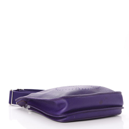 Hermes Taurillon Clemence Evelyne III PM Iris 4 of 8