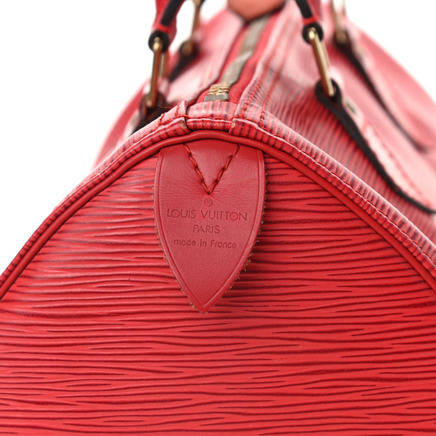 Louis Vuitton Epi Speedy 25 Castillan Red 6 of 13