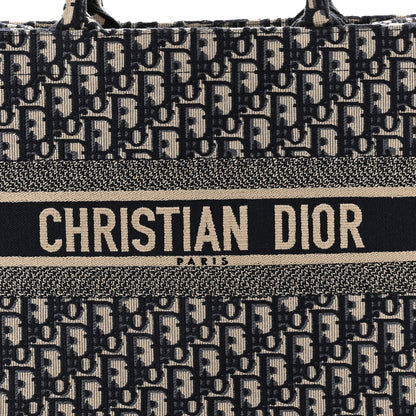 Christian Dior Oblique Medium Book Tote Blue Multicolor 8 of 10
