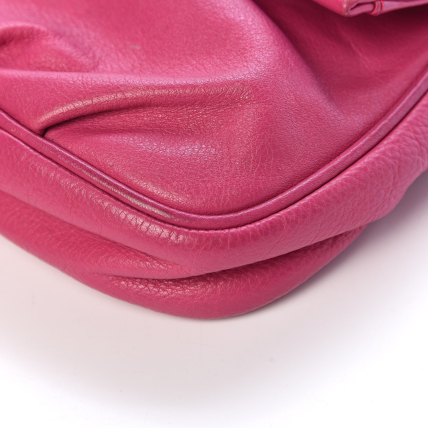 Fendi Vitello Flamingo Fendista Pouchette Crossbody Lampone 13 of 19