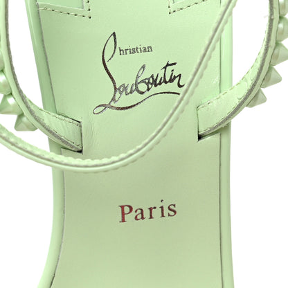 Christian Louboutin Patent Calfskin So Me Spike 85 Wedge Sandals 39 Studio Green 7 of 8