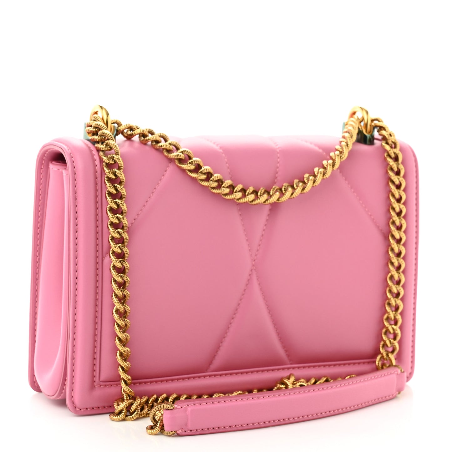 Calfskin Medium Devotion Crossbody Bag Pink