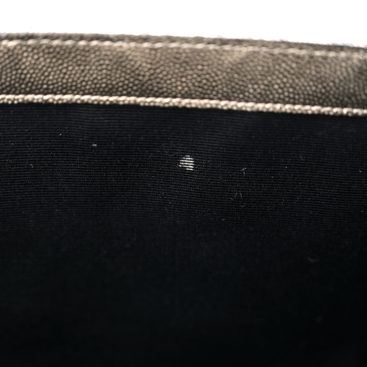 Saint Laurent Metallic Grain De Poudre Textured Mixed Matelasse Triquilt Medium Monogram Satchel Piombo 12 of 15