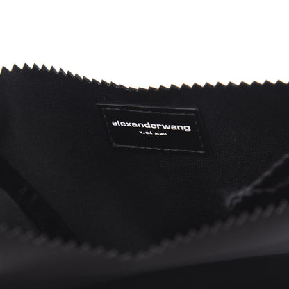Alexander Wang Satin Lunch Bag Clutch Black 6 of 6