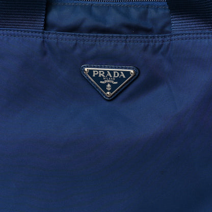 Prada Tessuto Nylon Saffiano Tote Cobalto 9 of 12