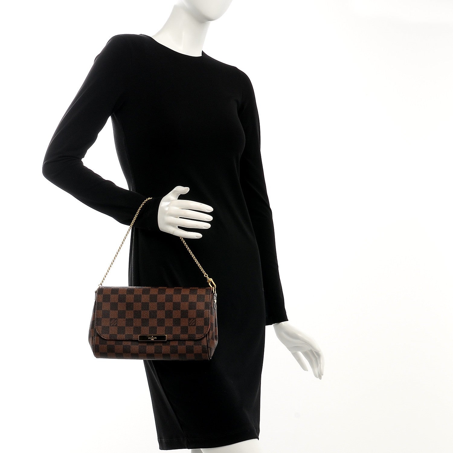 Louis Vuitton Damier Ebene Favorite MM 3 of 10