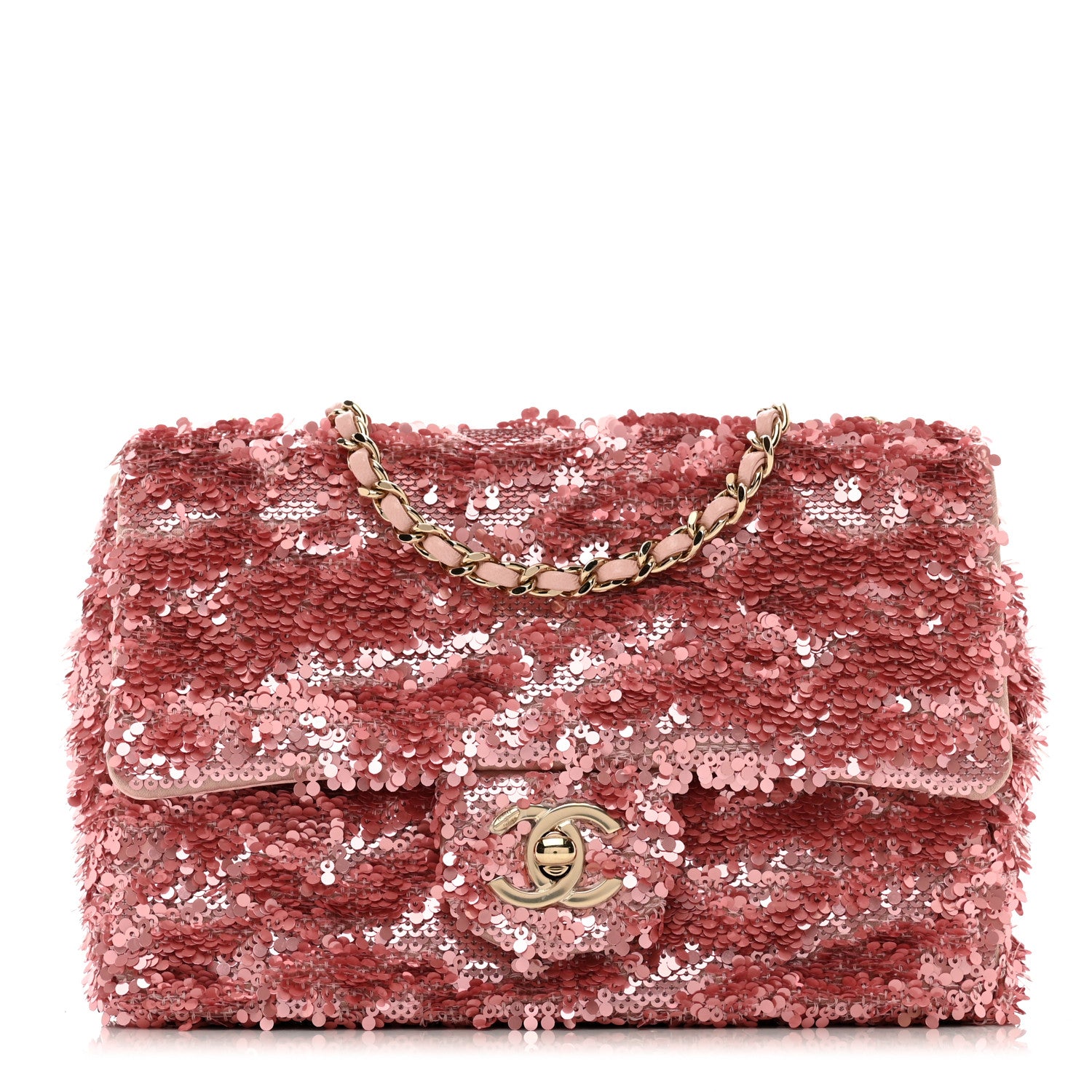 Chanel Sequin Mini Rectangular Flap Pink 1 of 10