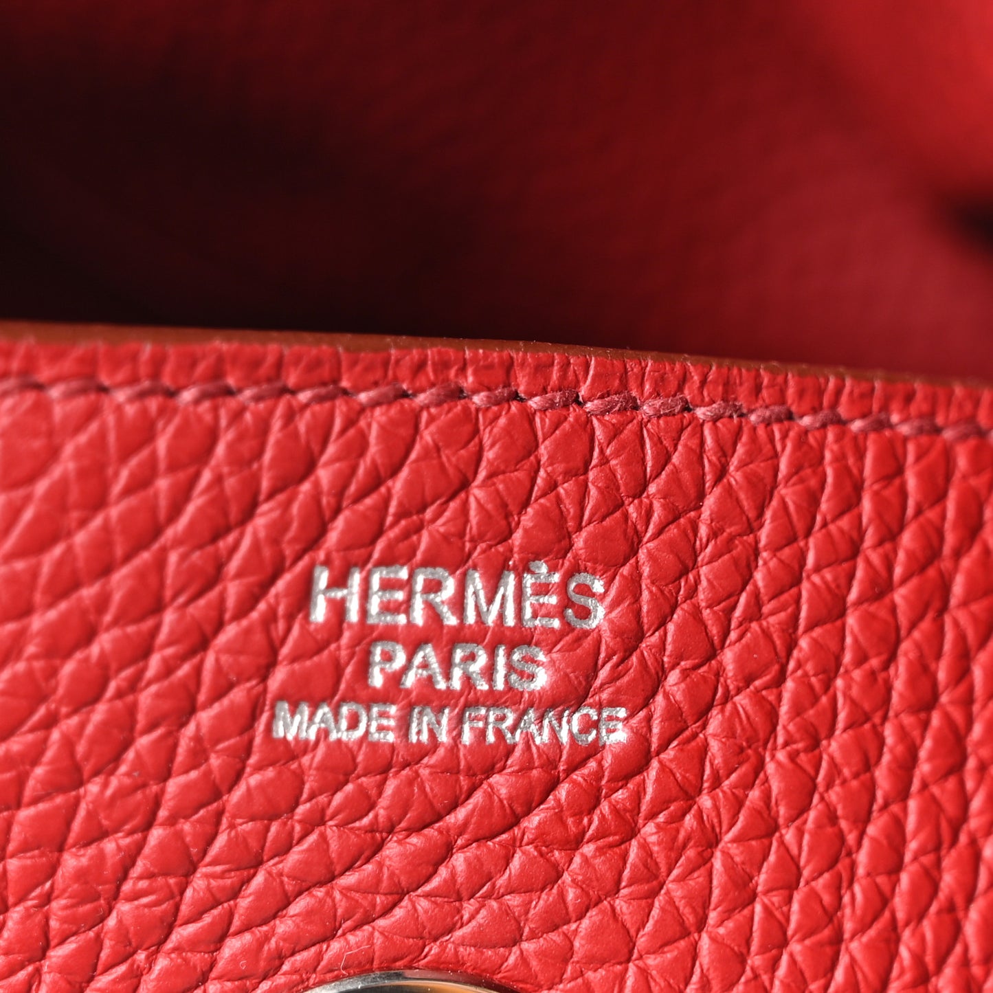 Taurillon Clemence Lindy 30 Rouge Garance