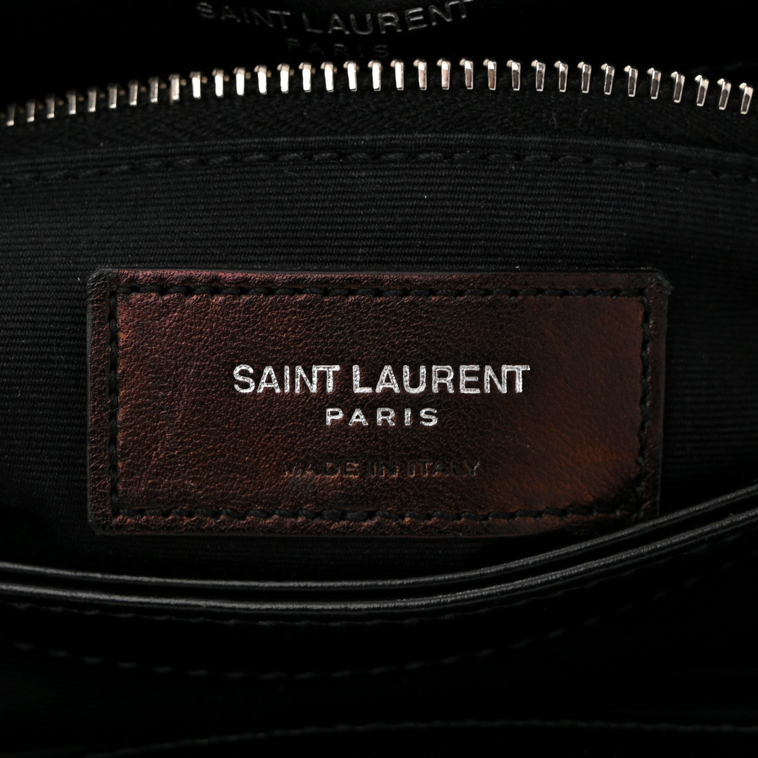 Saint Laurent Calfskin Y Quilted Monogram Toy Loulou Crossbody Bag Black 6 of 10