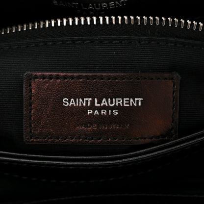Saint Laurent Calfskin Y Quilted Monogram Toy Loulou Crossbody Bag Black 6 of 10
