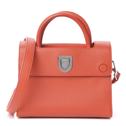 Christian Dior Grained Calfskin Mini Diorever Flap Inferno Red 1 of 7