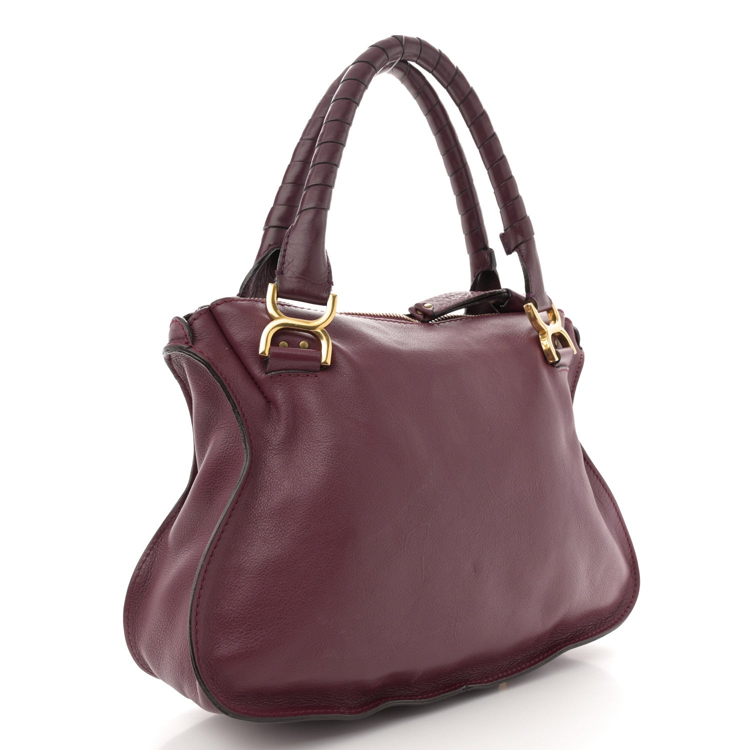 Chloe Calfskin Medium Marcie Satchel Wild Purple 3 of 16