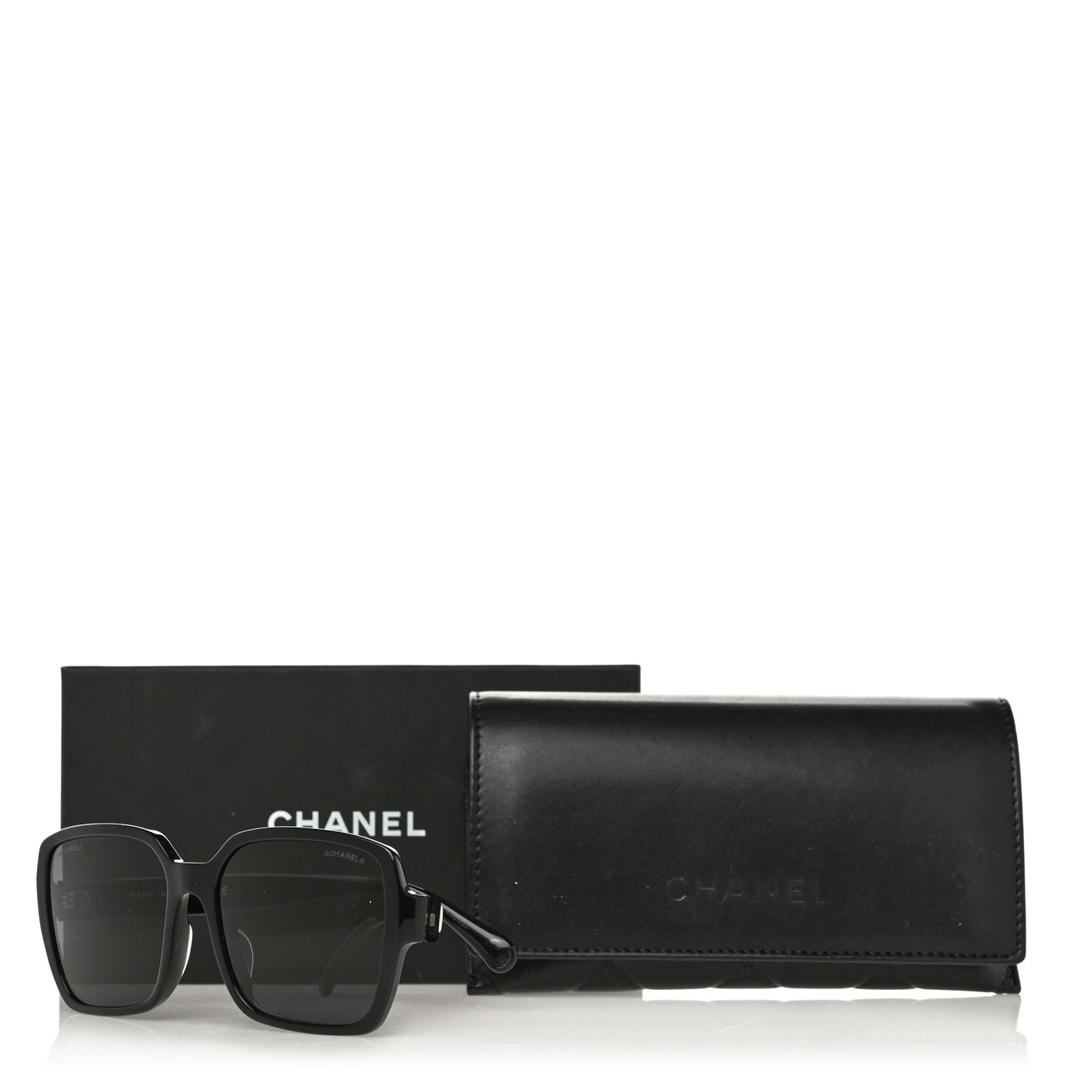 Acetate Square Sunglasses 5408-A Black