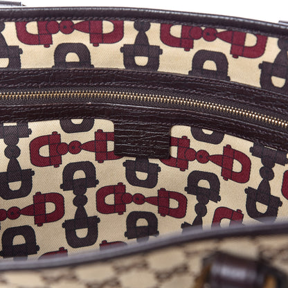 Gucci Monogram Medium Jolicoeur Tote Brown 8 of 10