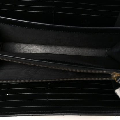 Gucci Calfskin Matelasse GG Marmont Chain Wallet Black 5 of 11