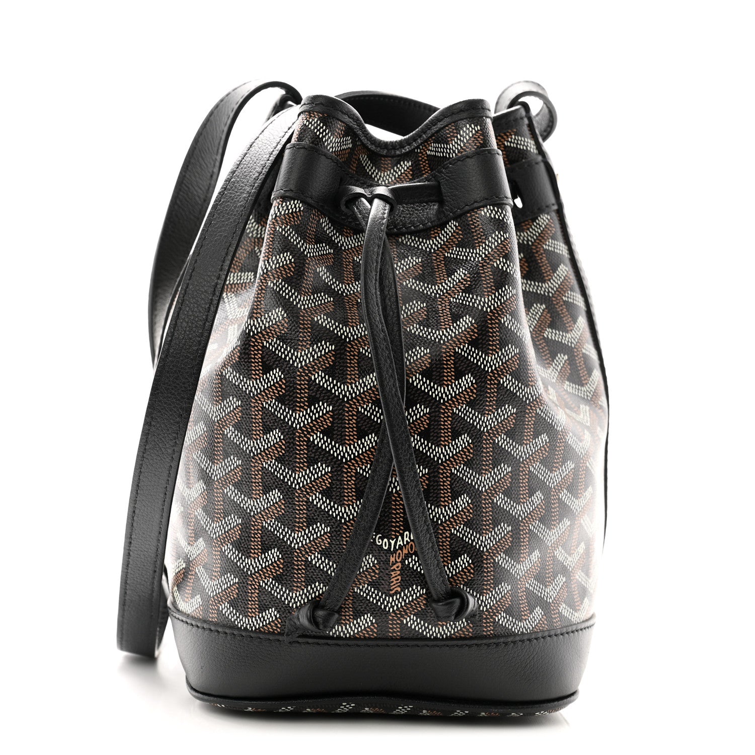 Goyard Goyardine Petit Flot Bucket Bag PM Black 1 of 9