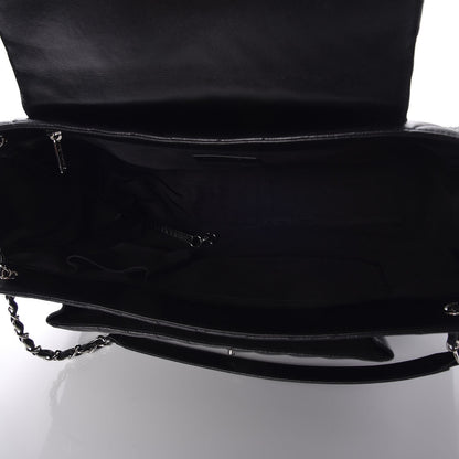 Chanel Caviar Chevron Quilted Flap Tote Black 5 of 7
