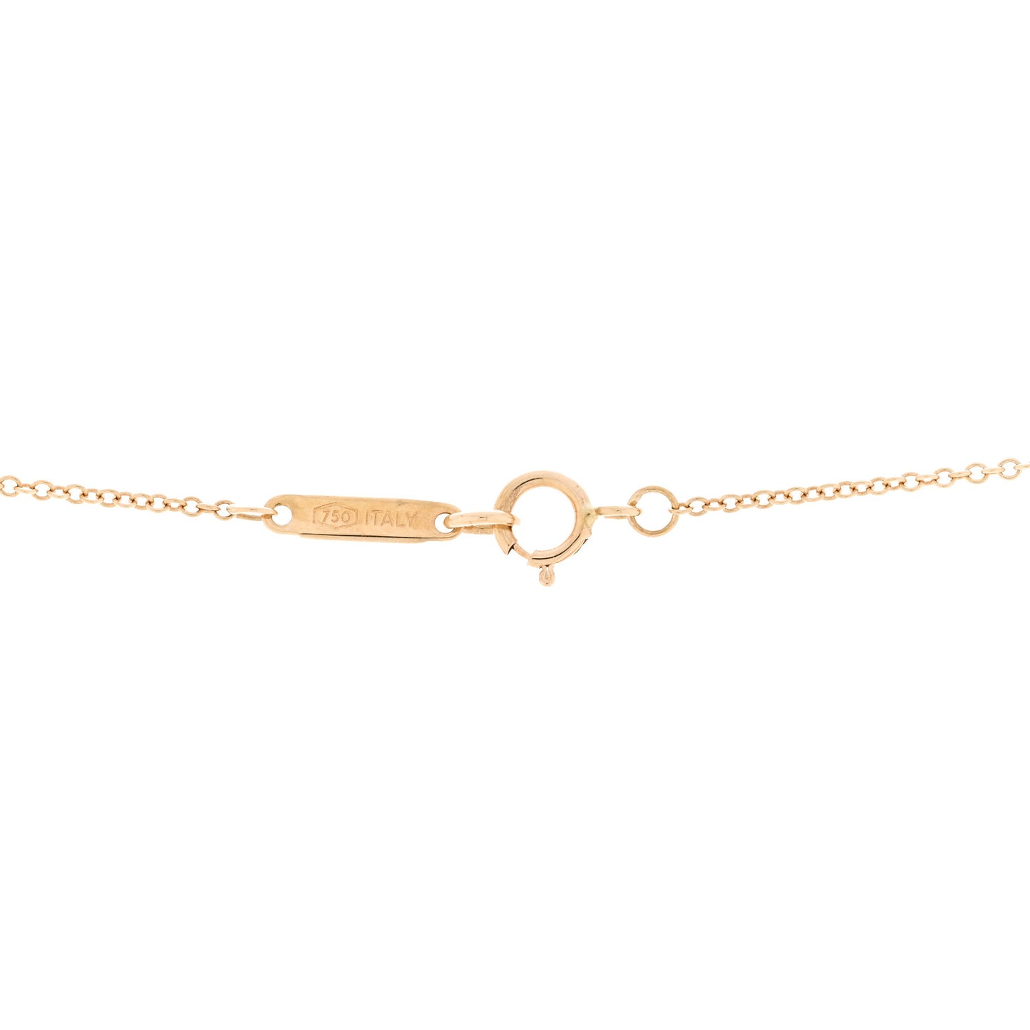 18K Yellow Gold Return to Tiffany Heart Lock Pendant Necklace