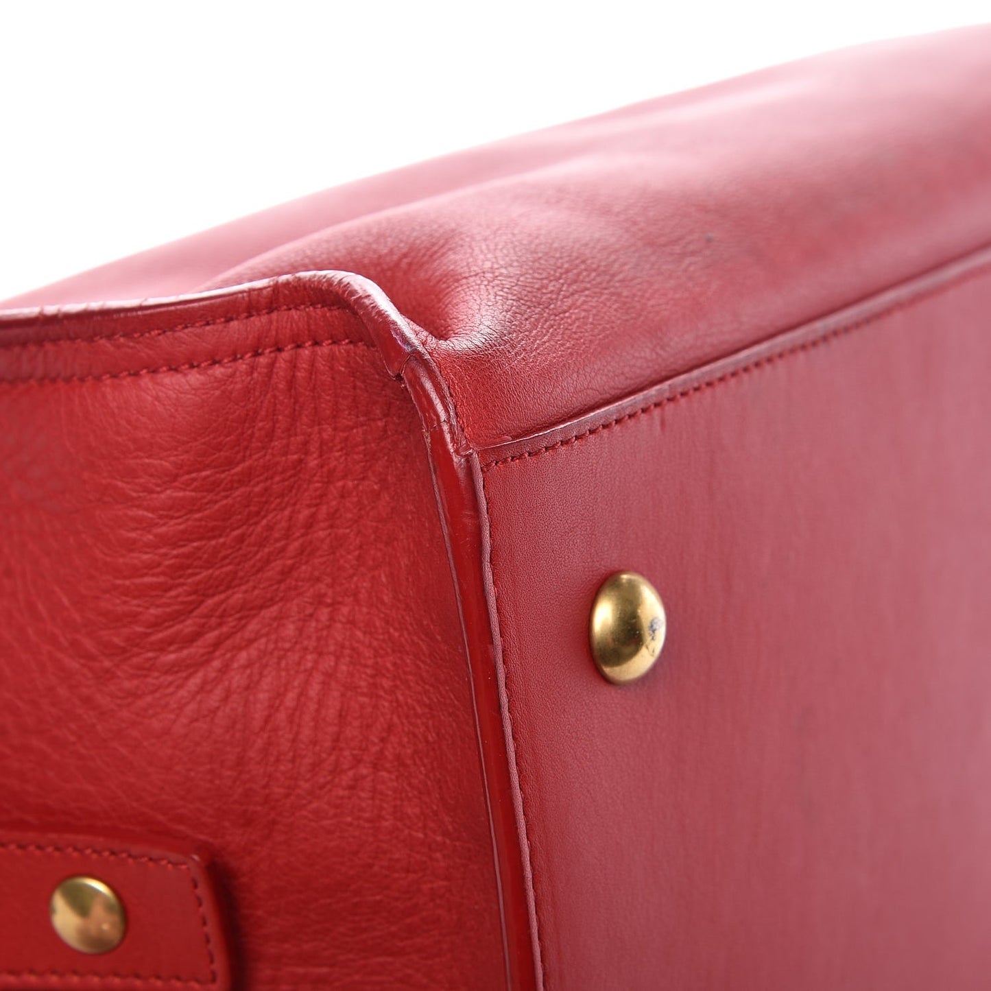Calfskin Small Classic Y Cabas Rouge Orient