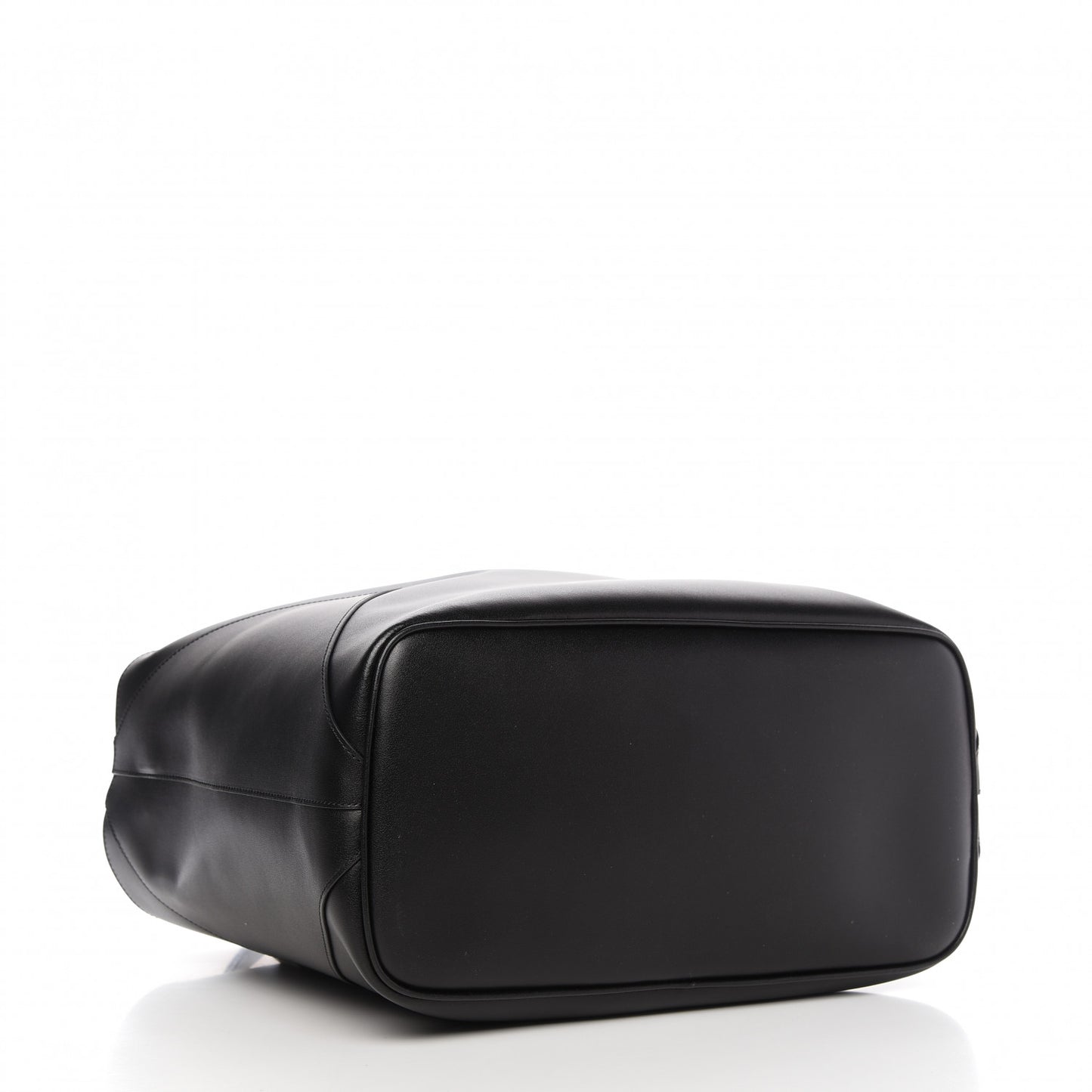 Smooth Calfskin Wing Shopper Tote Black White