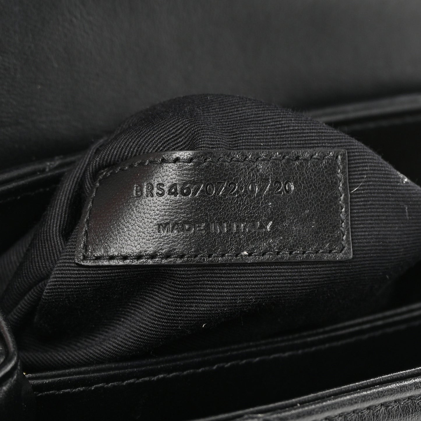 Calfskin Y Quilted Monogram Toy Loulou Crossbody Bag Black